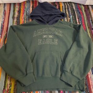 american eagle colorblock hoodie